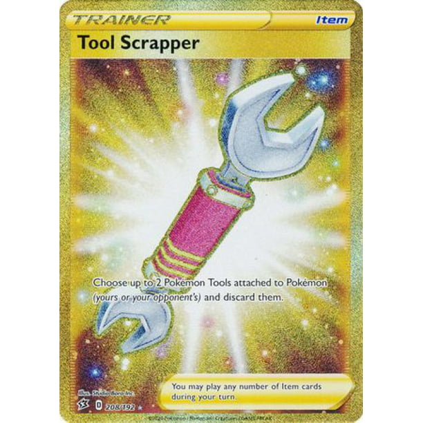 Pokemon Card 208/192 Tool Scrapper Rebel Clash Hyper Rainbow Rare RCL